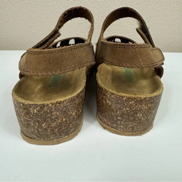 Bionatura leather Mary Jane cork heel shoes Brown Comfort - Picture 10 of 12